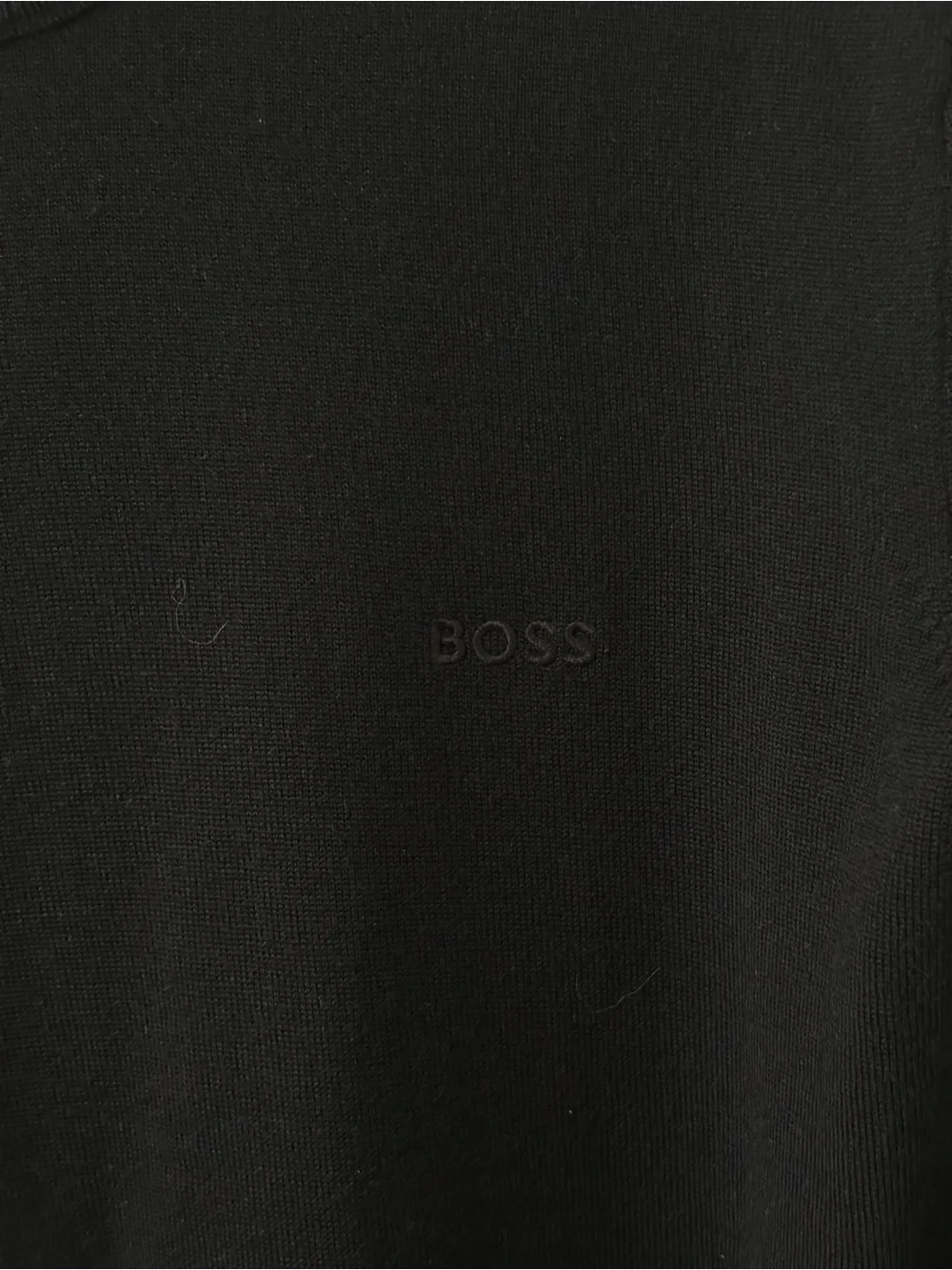 BOSS Men's Navy Crewneck Knit Sweater